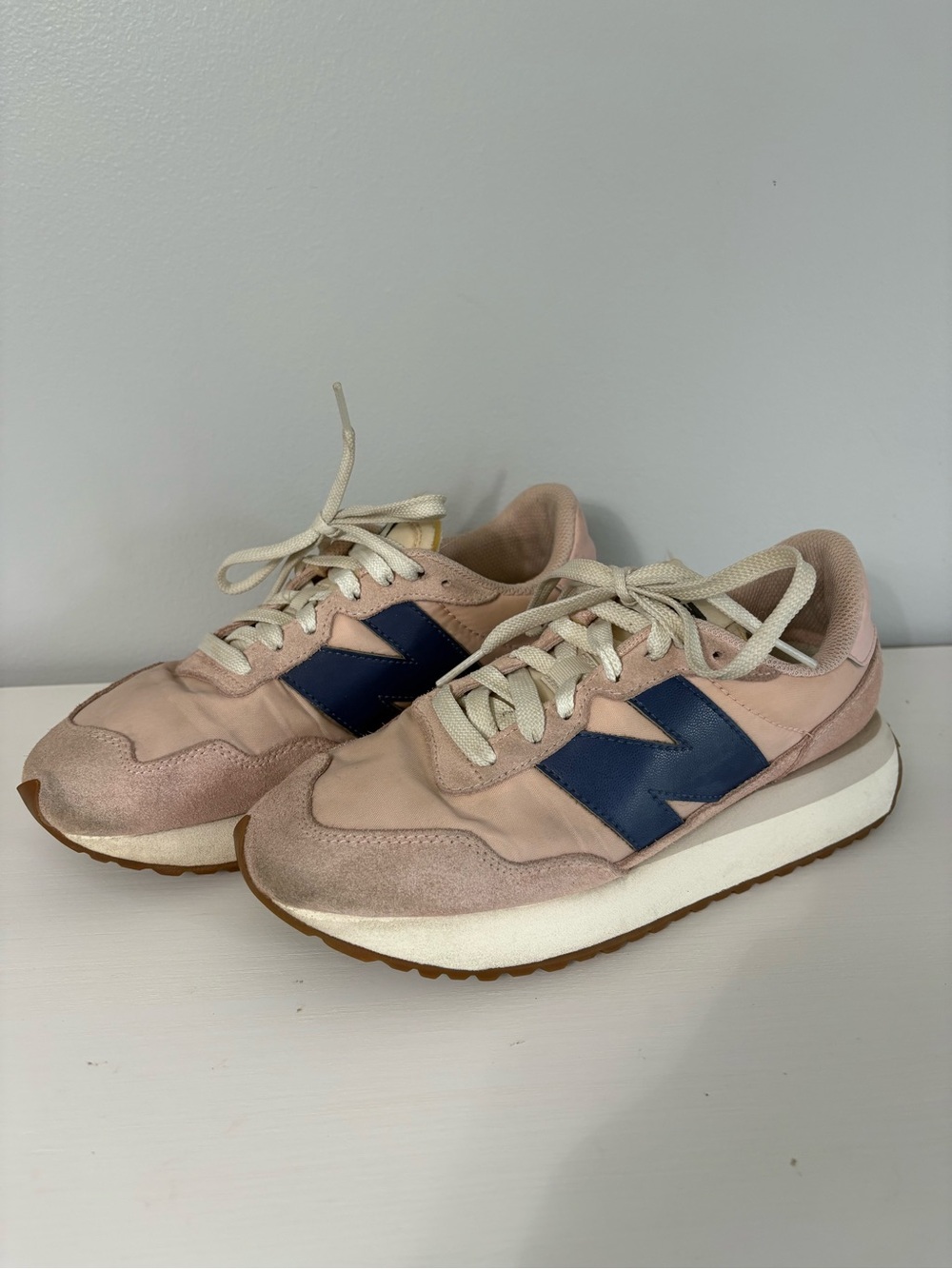 New Balance 237 Pink Haze Moon Shadow Sneaker Sz 7 Retro Elevated Casual